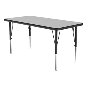 Correll Thermal Fused 36&quotx 24&quot Laminate Wood Activity Table in Gray Granite
