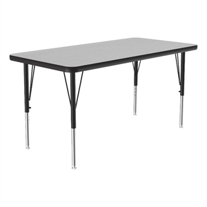 Correll Thermal Fused 48&quotx 24&quot Laminate Wood Activity Table in Granite Gray