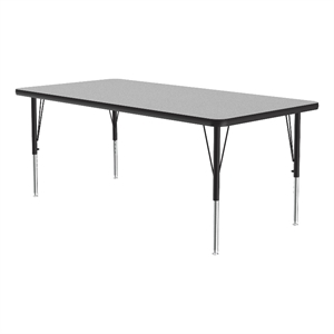 Correll Thermal Fused 48&quotx 30&quot Laminate Wood Activity Table in Gray Granite