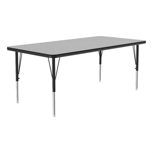 Correll Thermal Fused 60&quotx 30&quot Laminate Wood Activity Table in Gray Granite