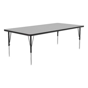 Correll Thermal Fused 60&quotx 36&quot Laminate Wood Activity Table in Gray Granite