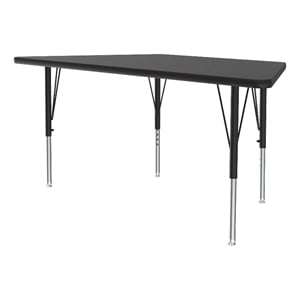 Correll Thermal Fused 48&quotx 24&quot Laminate Wood Activity Table in Black Granite