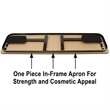 Correll SP 18x60 Contemporary Metal/Wood Folding Seminar Table in Medium Oak