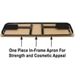 Correll SP 18x96 Contemporary Metal/Wood Folding Seminar Table in Medium Oak