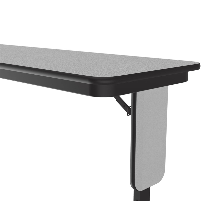 Correll SP 18x60 Adjustable Height Metal/Wood Folding Seminar Table in Gray