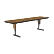Correll SP 24x60 Adjustable Height Metal/Wood Folding Seminar Table - Medium Oak