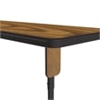 Correll SP 24x60 Adjustable Height Metal/Wood Folding Seminar Table - Medium Oak