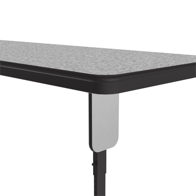 Correll SP 24x60 Adjustable Height Metal/Wood Folding Seminar Table in Gray