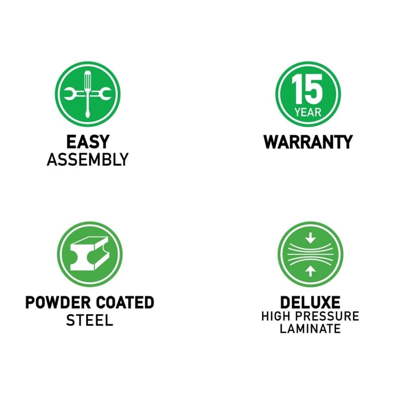 Correll Premium Sit to Stand  Flip Top Table 30x60 Oak Wood Laminate