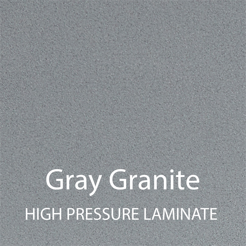 Correll Premium Sit to Stand  Flip Top Table 24x72 Gray Wood Laminate