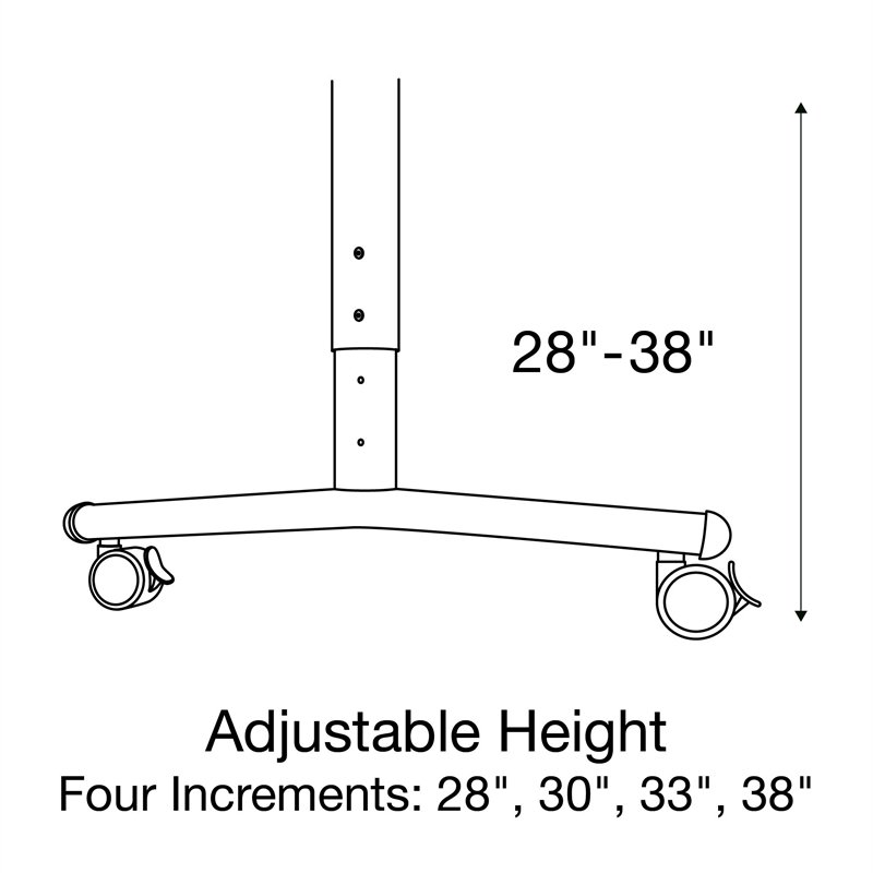 Correll Premium Sit to Stand  Flip Top Table 24x72 Gray Wood Laminate