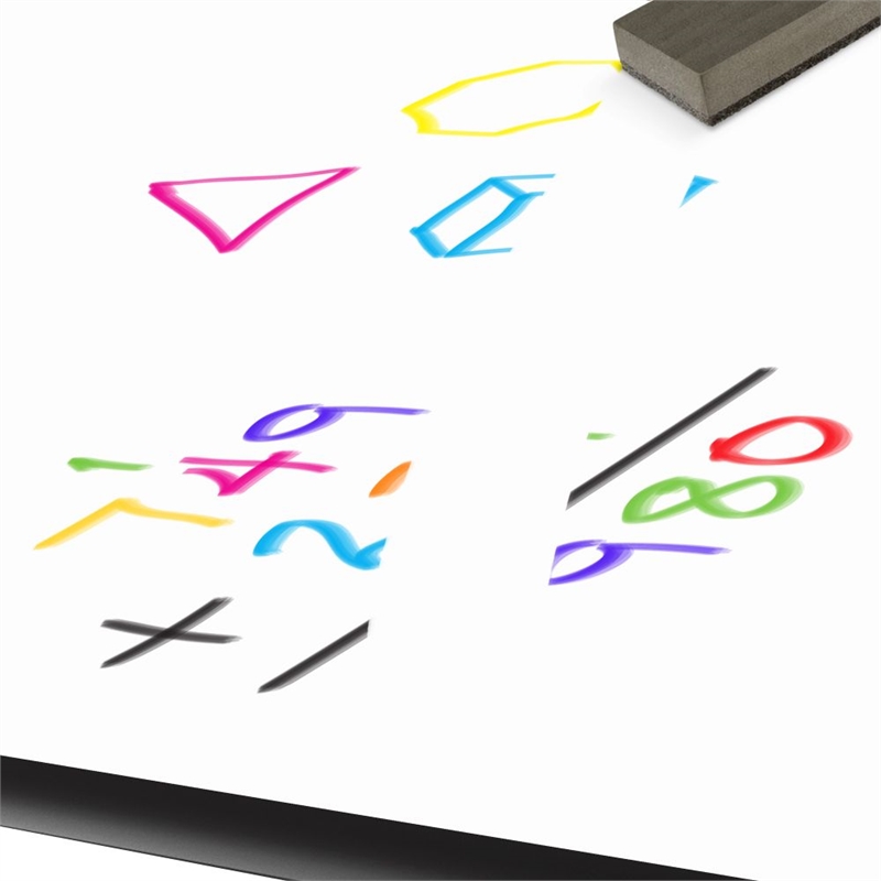 Premium Dry Erase Markerboard Top Flip Top Table Frosty White Wood Laminate