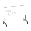 Premium Dry Erase Markerboard Top Flip Top Table Frosty White Wood Laminate