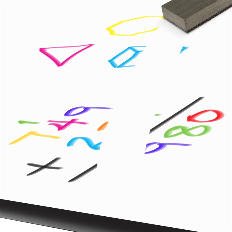 Premium Dry Erase Markerboard Top Flip Top Table White Wood Laminate