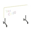 Premium Dry Erase Markerboard Top Flip Top Table White Wood Laminate