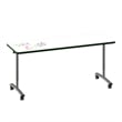 Premium Dry Erase Markerboard Top Flip Top Table Frosty White Wood laminate