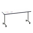 Premium Dry Erase Markerboard Top Flip Top Table Frosty White Wood Laminate