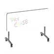Premium Dry Erase Markerboard Top Flip Top Table Frosty White Wood Laminate
