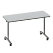 Premium Thermal Fused Laminate Top Flip Top Table Gray Wood Laminate