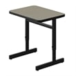 Adjustable Height High-Pressure Top Computer/Student Desks Beige Wood Laminate