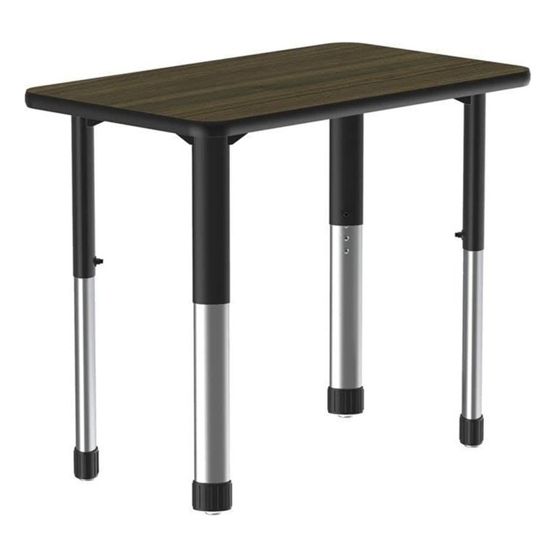 Commercial Thermal Fused wood  Laminate Top Collaborative Desk Walnut