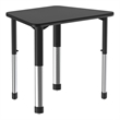 Commercial Thermal Fused Wood Laminate Top Collaborative Desk Black Granite
