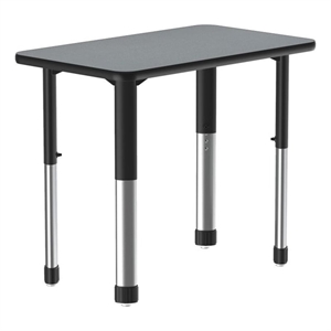 Commercial Thermal Fused Wood Laminate Top Collaborative Desk Gray