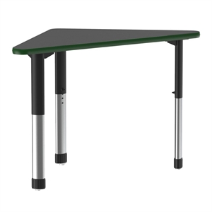 Commercial Thermal Fused Wood Laminate Top Collaborative Desk Black