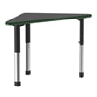 Commercial Thermal Fused Wood Laminate Top Collaborative Desk Black