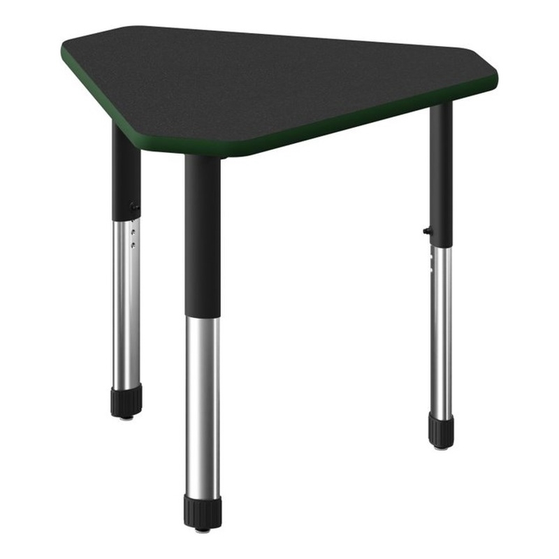 Commercial Thermal Fused Wood Laminate Top Collaborative Desk Black
