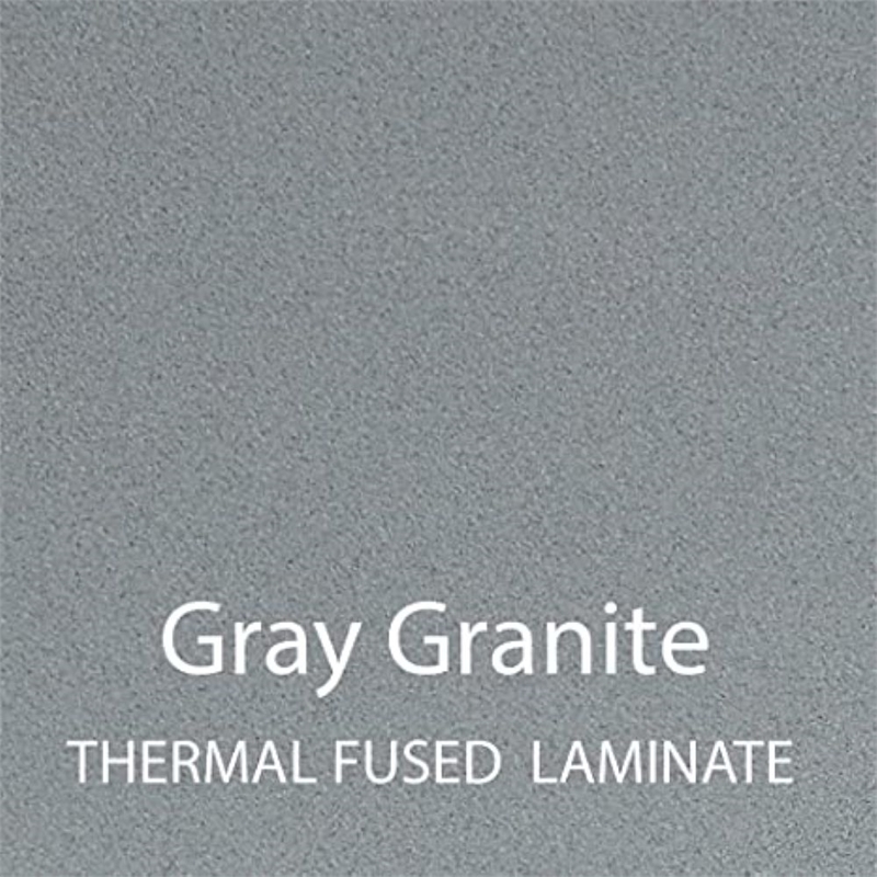 Commercial Thermal Fused Wood Laminate Top Collaborative Desk Gray