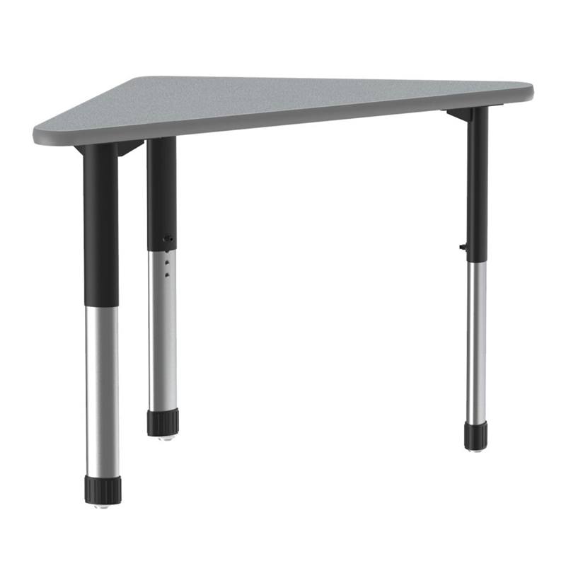 Commercial Thermal Fused Wood Laminate Top Collaborative Desk Gray