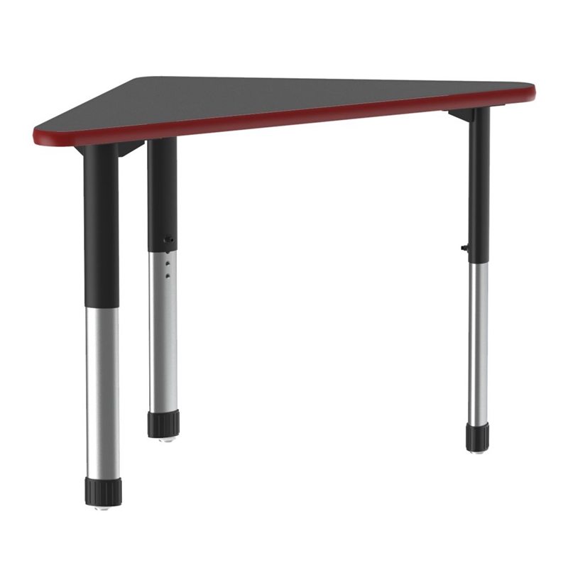 Commercial Thermal Fused Wood Laminate Top Collaborative Desk Black