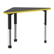 Commercial Thermal Fused Wood Laminate Top Collaborative Desk Black