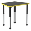 Commercial Thermal Fused Wood Laminate Top Collaborative Desk Black