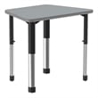 Commercial Thermal Fused Wood Laminate Top Collaborative Desk Gray