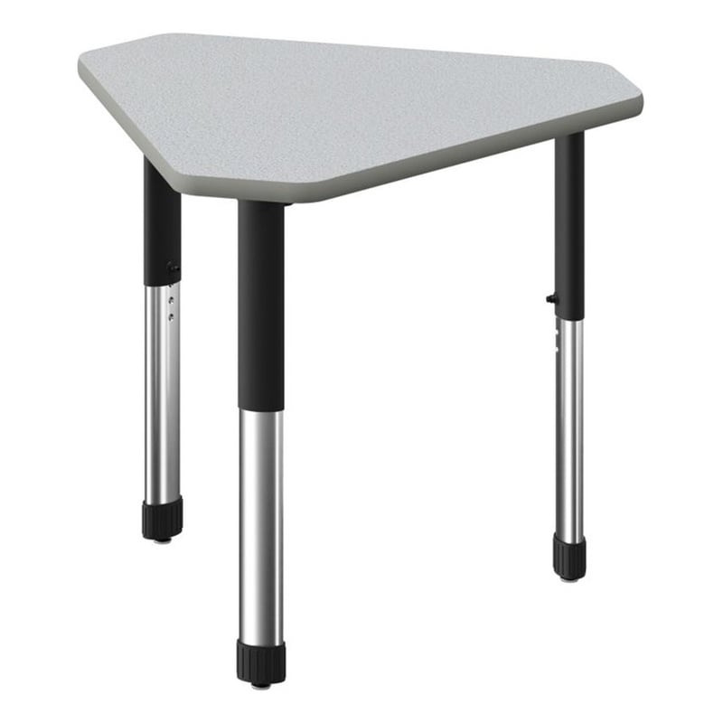 Commercial Thermal Fused Wood Laminate Top Collaborative Desk Gray
