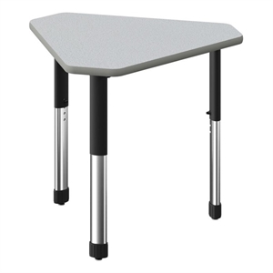 Commercial Thermal Fused Wood Laminate Top Collaborative Desk Gray