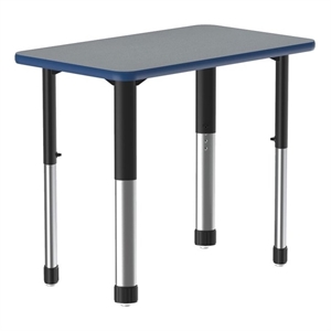 Commercial Thermal Fused Wood Laminate Top Collaborative Desk Gray
