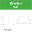 Commercial Thermal Fused Wood Laminate Top Collaborative Desk Gray