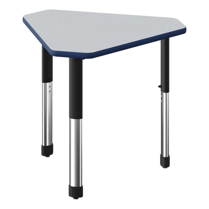 Commercial Thermal Fused Wood Laminate Top Collaborative Desk Gray