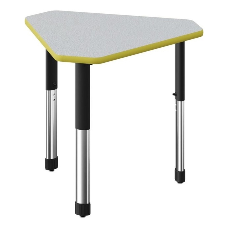Commercial Thermal Fused Wood Laminate Top Collaborative Desk Gray