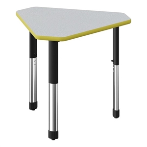 Commercial Thermal Fused Wood Laminate Top Collaborative Desk Gray