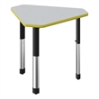Commercial Thermal Fused Wood Laminate Top Collaborative Desk Gray