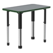 Commercial Thermal Fused Wood Laminate Top Collaborative Desk Gray