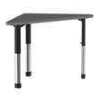 Commercial Thermal Fused Wood Laminate Top Collaborative Desk Black