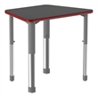 Commercial Thermal Fused Wood Laminate Top Collaborative Desk Black