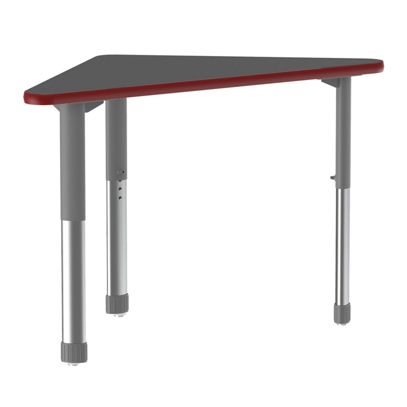Commercial Thermal Fused Wood Laminate Top Collaborative Desk Black