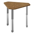 Commercial Thermal Fused Wood Laminate Top Collaborative Desk Oak