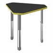 Commercial Thermal Fused Wood Laminate Top Collaborative Desk Black
